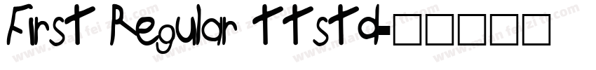 First Regular ttstd字体转换
